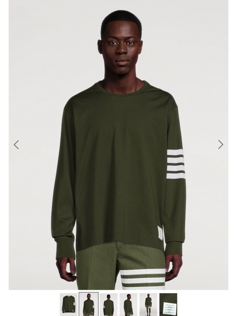 Thom Browne Long-Sleeve, cotton, jersey t-shirt.